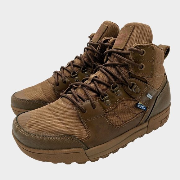 Lems Outlander Boot WP Shoes Mens Size 9 Brown Coyote Waterproof Hiking Trail - Picture 1 of 13